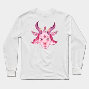 Cute Strawberry Baphomet Long Sleeve T-Shirt